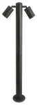 Vabalt seisev v&auml;lisvalgusti AZzardo Rolf 2, 35W, GU10, IP44, must v., 18 cm x 90 cm