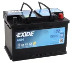 Aku Exide EK720, 12 V, 72 Ah, 760 A