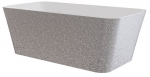 Vann, teisaldatav Besco Evita Glam Silver, 160 cm x 80 cm x 58 cm, ristk&uuml;lik, h&otilde;be/kroom
