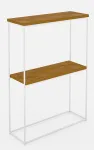 Konsoollaud ADRK Velo, pruun v./valge v., 20 cm x 60 cm x 80 cm