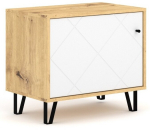 Kapp Bilbao BL20, tamm v./valge v., 40 cm x 63.4 cm x 55.5 cm