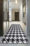 Koridorivaip Conceptum Hypnose Kazay Djt, valge/must, 200 cm x 120 cm