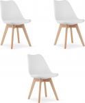 Toolide komplekt Leobert Mark, matt, valge v., 43 cm x 49 cm x 82 cm, 3 tk