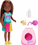 Nukk aksessuaaridega Mattel Barbie Family & Friends Chelsea, 12 cm, mitmev&auml;rviline