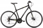 Jalgratas h&uuml;briid- Romet Orkan 1, 28 ", L raam, must/roheline