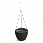 Rippuv lillepott Domoletti 53000011113, plastik, pruun