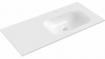 Vannitoa kraanikauss Mexen Vela Right, konglomeraat, 101 cm x 46.5 cm x 16.5 cm, valge