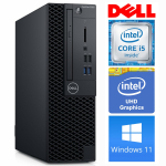 Statsionaarne arvuti Dell OptiPlex, taastatud i5-8400, 512 GB, DDR4 32 GB, SSD 512 GB, Intel UHD Graphics 630 Dynamic, Windows 11 Pro 3060 SFF