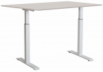 Kirjutuslaud reguleeritava k&otilde;rgusega Sun-Flex EasyDesk Adapt III, valge v./hall v.