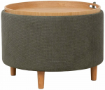 Tumba Home4you Hiro 88995, pruun v./roheline v., 56 cm x 56 cm x 42.5 cm