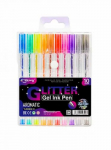 Kirjutamiskomplekt Yalong Glitter YL222618-10, mitmev&auml;rviline, 0.5 mm, 10 tk
