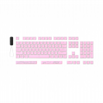 Klaviatuurikatete komplekt HyperX Pudding Double Shot PBT, roosa