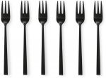 Dessertkahvel Ambition Como, roostevaba teras, must v., 6 tk, 14.5 cm