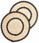 Lauamatt Homla Maizo 244088, 38 cm x 38 cm, 2 tk, Must v./Pruunikas v.