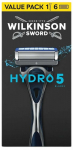 Raseerija, komplekt Wilkinson Sword Hydro 5, 6 tk
