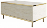 Kohvilaud Kalune Design Imaj, kuld v./travertine v., 45 cm x 90 cm x 40 cm