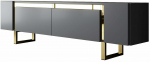 TV-kapp Kalune Design Yildiz, antratsiit v./kuld v., 30 cm x 180 cm x 50 cm