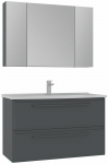 Vannitoa m&ouml;&ouml;bli komplekt Kalune Design Nuvola 100 v2-180, antratsiit v., 50 cm x 100 cm x 62 cm