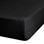Voodilina Premium, must v., 90 x 200 cm, kummiga