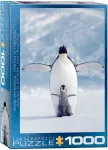 Pusle Eurographics Penguin & Chick 6000-1246, 67.6 cm x 48.9 cm, 1000 tk, sinine v./valge v./must v.
