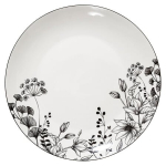 Taldrik prae, &Oslash; 27 cm, valge v./must v.