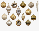 J&otilde;ulupuu ehe Decoris 27133, kuld v., pol&uuml;st&uuml;rool, 32 tk