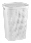 Pesukast Curver Infinity Dots, 60 l, valge v., 44 cm x 35 cm