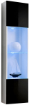 Vitriinkapp ASM Fly 42, must v./tumehall v., 40 cm x 29 cm x 170 cm