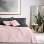 Voodikate Restilo Axel, roosa v./hall v., 170 cm x 210 cm