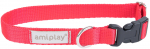 Kaelarihm koertele Amiplay Samba, punane, 200 - 350 mm x 15 mm, 20-35