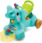 T&otilde;ukeauto Infantino 3-in-1 Sit Walk & Ride Elephant, sinine v./kollane v./roheline v.