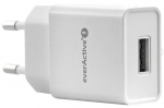 Telefoni laadija Everactive SC200, USB, valge v., 12 W