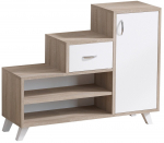 Kingakapp Kalune Design Retro, valge v./beež v., 33 cm x 90 cm x 77 cm