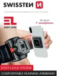 Telefoni &uuml;mbris k&auml;ele Swissten Easy Lock Armbannd, must v.