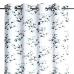 Pimendav kardin Restilo Serenity, valge/roheline, 140 cm x 250 cm