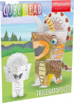 Paberkujukeste valmistamise komplekt Monumi Cube Head Triceratops, valge v.