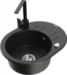 K&ouml;&ouml;givalamu Mexen Kevin, graniit, 58.6 cm x 45.8 cm x 18 cm, must/kroom