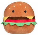 Pehme m&auml;nguasi HappyJoe Squishmallow Burger, pruun v./mitmev&auml;rviline, 20 cm