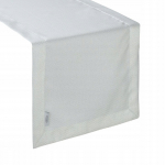 Piklik laudlina ristk&uuml;likukujuline Jowita, valge, 40 x 200 cm