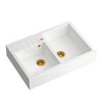 K&ouml;&ouml;givalamu Quadron Bill 120, graniit, 90 cm x 62 cm x 19.5 cm, valge v./vask v.