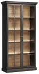 Vitriinkapp Gala Meble Lucca W2D, must v., 102.5 cm x 40.5 cm x 200 cm