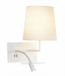 Valgusti seinale SLV Somnila Flex 1003460, LED, 3000 &deg;K, 2 x 40 W, valge v.