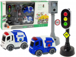 Autode komplektid Lean Toys Traffic Light, eriv&auml;rviline