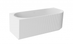 Vann, teisaldatav Besco Denaya, 150 cm x 75 cm x 58 cm, vasakpoolne, kuldne/valge