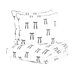 Voodipesukomplekt Homla Carnival 724787, valge v./must v., 50 x 60 cm, 160 x 200 cm