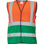 Vest universaalne Cerva Lynx Duo HV, roheline v./oranž v., M suurus