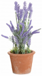Kunstlilled vaasis Homla Lavender, roheline/violetne, 48 cm