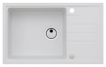 K&ouml;&ouml;givalamu Alveus Intermezzo 130, graniit, 48 cm x 78 cm x 20 cm, valge