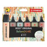 Tekstimarker Stabilo Boss Original, mitmev&auml;rviline, 6 tk