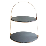 Serveerimisalus Kitchencraft KKART2TSERVC, 29.5 cm x 30 cm, Kuldne v./Must v.
